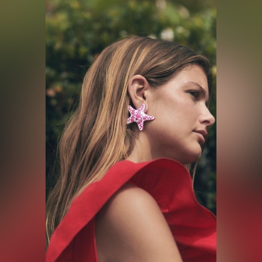 ZARA Star Earrings NWT Rare